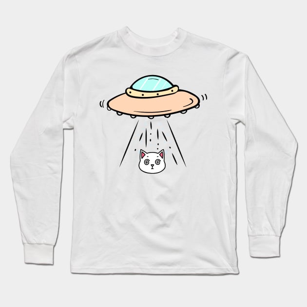 Ufo dog Long Sleeve T-Shirt by Cahya. Id